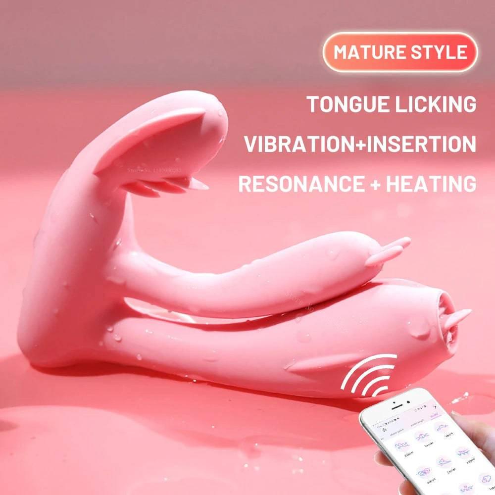 Bluetooth APP-Controlled Wearable Rabbit Vibrator - Passion Pulse Adult