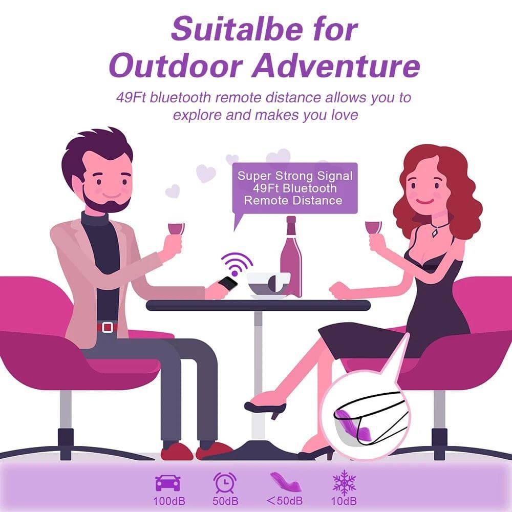 Wireless Bluetooth APP Vibrator - Wearable Clitoris Stimulator - Passion Pulse Adult