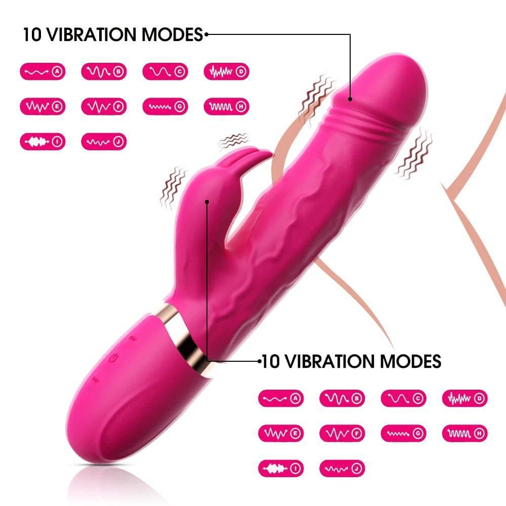 10-Speed G-Spot Rabbit Vibrator - Passion Pulse Adult