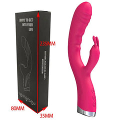 10-Speed USB Rechargeable Rabbit Vibrator – Powerful G-Spot & Clitoral Stimulator - Passion Pulse Adult