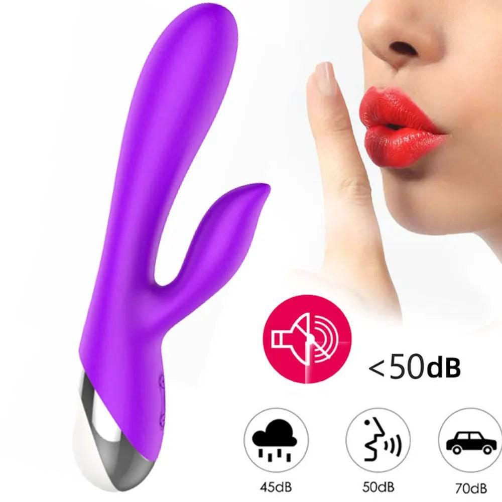 10-Speed USB Rechargeable Rabbit Vibrator – Powerful G-Spot & Clitoral Stimulator - Passion Pulse Adult