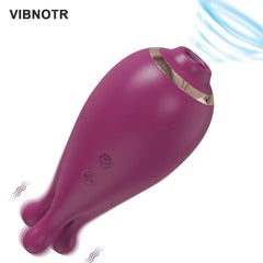 2-in-1 Clit Sucker & Vacuum Stimulator: Powerful Vibrator for Women - Passion Pulse Adult