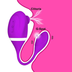 2-in-1 Clitoris Sucking & Vibrating Egg: Powerful Stimulator for Women - Passion Pulse Adult