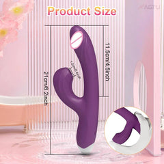 2-in-1 Clit Sucker Vibrator – G-Spot & Clitoral Vacuum Stimulator - Passion Pulse Adult