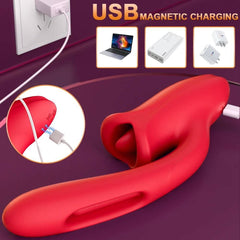 PASSION PULSE Patting Dildo Vibrator: Clit & G-Spot Stimulator - Passion Pulse Adult