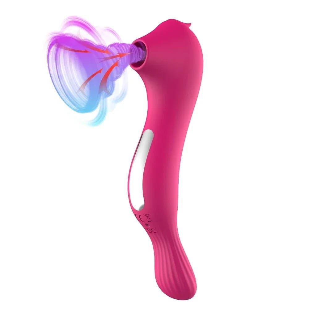 Powerful Sucking Vibrator with Vacuum Suction - Passion Pulse Adult