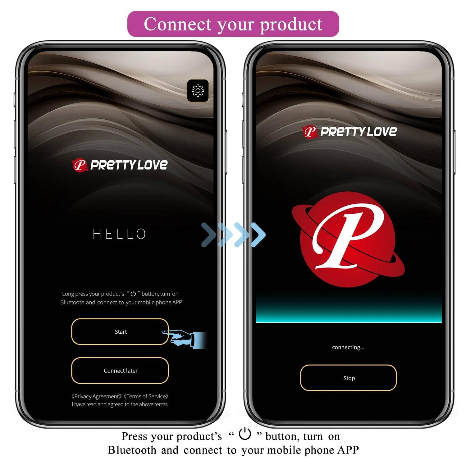 Pretty Love Bluetooth Wireless Vibrator - APP Control for Clitoral & G-Spot - Passion Pulse Adult