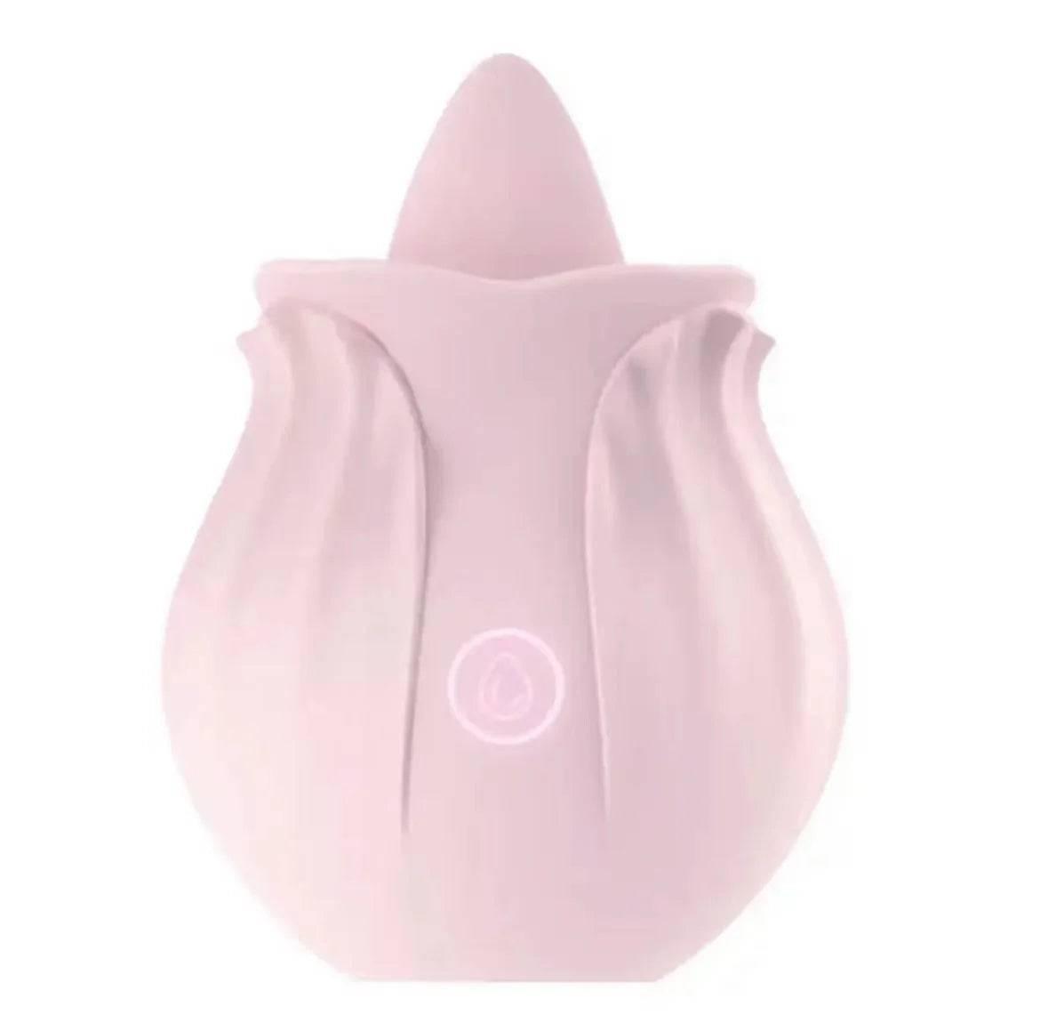 Rose Shape Vagina Sucking Vibrator: Intimate Nipple Sucker with Oral Licking and Clitoris Stimulation - Powerful Sex Toy for Women - Passion Pulse Adult