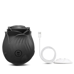 Rose Sucking Vibrator – Clit & Nipple Stimulator - Passion Pulse Adult