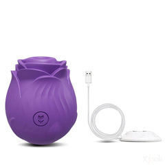 Rose Sucking Vibrator – Clit & Nipple Stimulator - Passion Pulse Adult