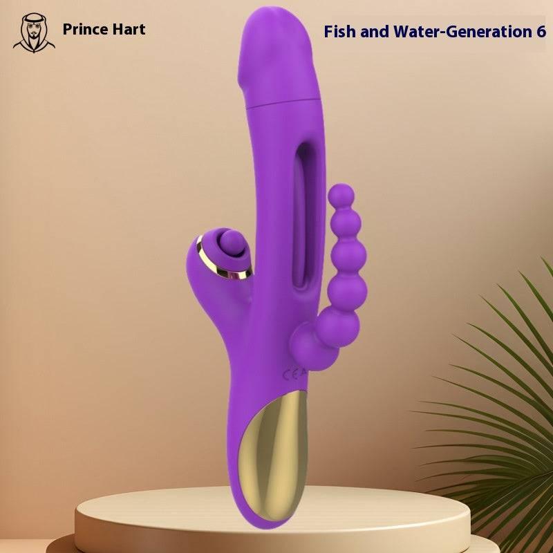 3-in-1 Sucking, Patting, Vibrating Clitoral Wand - Passion Pulse Adult