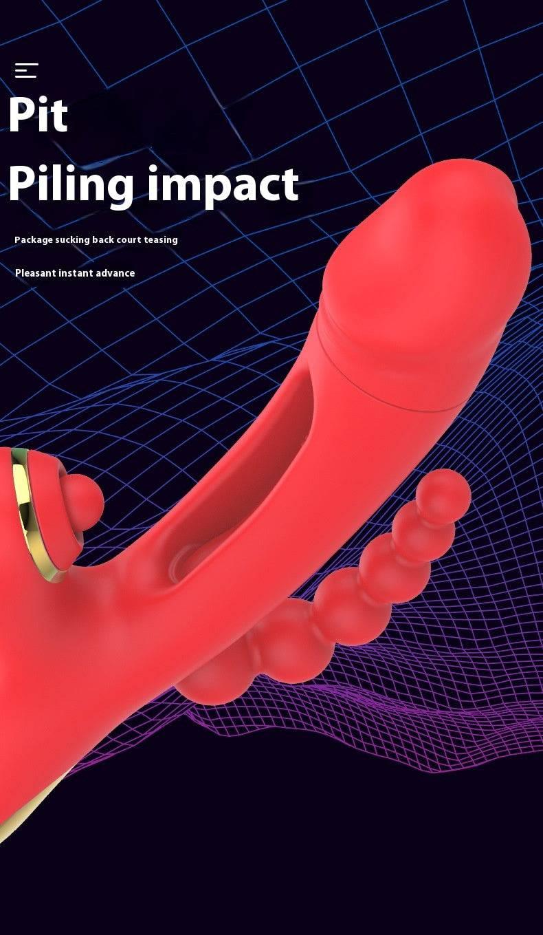 3-in-1 Sucking, Patting, Vibrating Clitoral Wand - Passion Pulse Adult