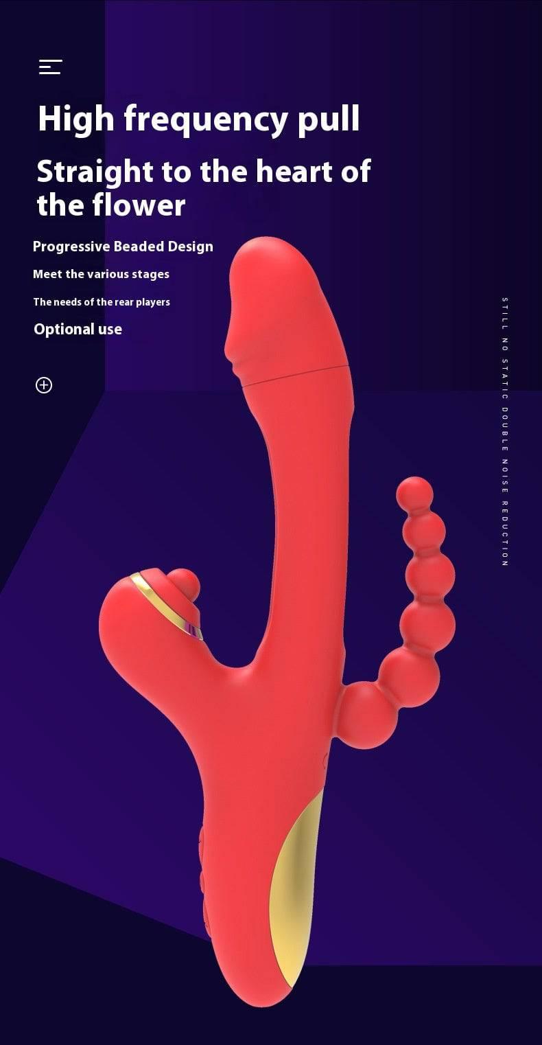 3-in-1 Sucking, Patting, Vibrating Clitoral Wand - Passion Pulse Adult