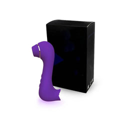 Sucking tongue licking G-spot patting double head vibrator - Passion Pulse Adult