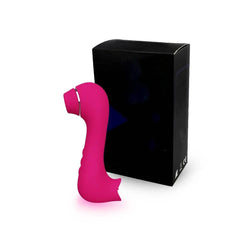 Sucking tongue licking G-spot patting double head vibrator - Passion Pulse Adult