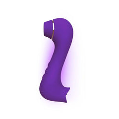 Sucking tongue licking G-spot patting double head vibrator - Passion Pulse Adult