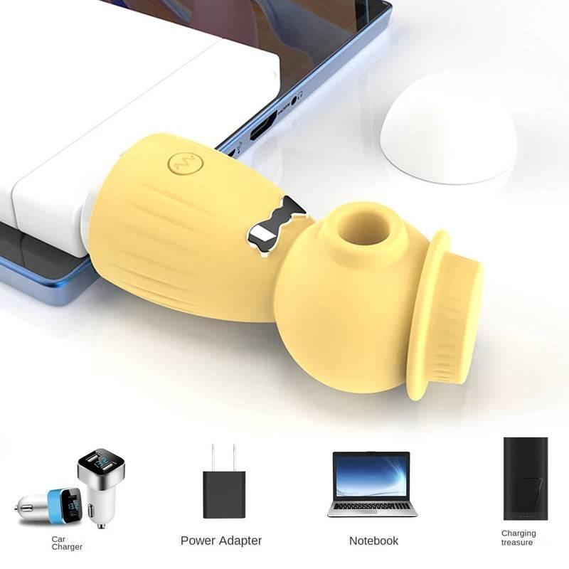 Upgraded Sucking Vibrator – 10 Modes for Clitoral & Nipple Stimulation - Passion Pulse Adult