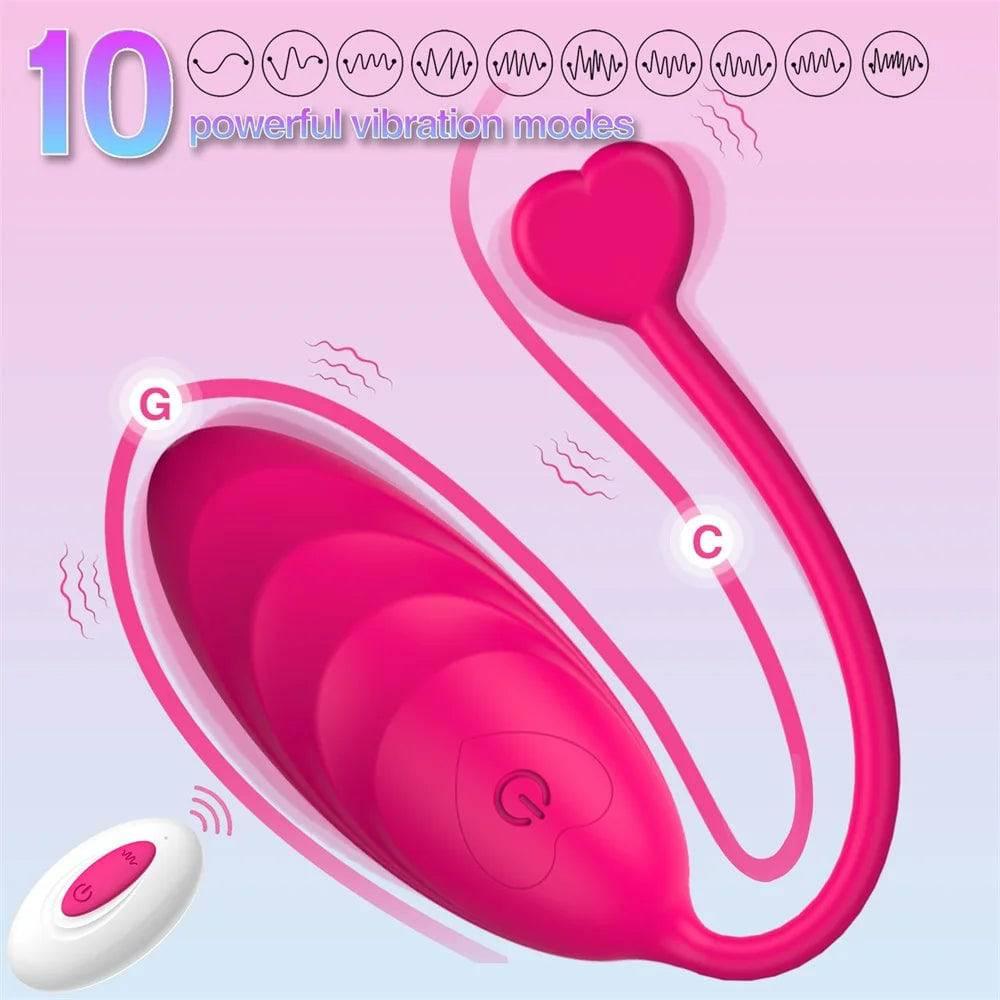 Wireless Remote Control Vibrating Egg: Clitoral Stimulator for Women - Passion Pulse Adult