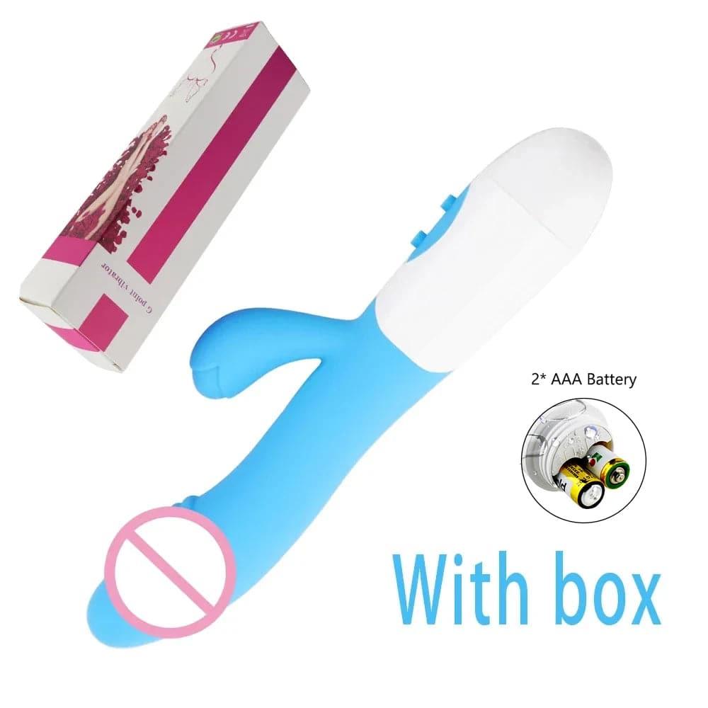 Beginner-Friendly Rabbit Vibrator – Powerful G-Spot, Clitoral, & Nipple Stimulator - Passion Pulse Adult