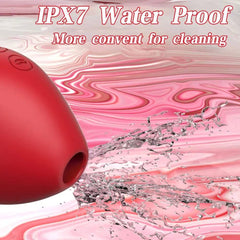 Heart-Shaped Sucking Vibrator – Clitoral & Nipple Stimulator for Women - Passion Pulse Adult