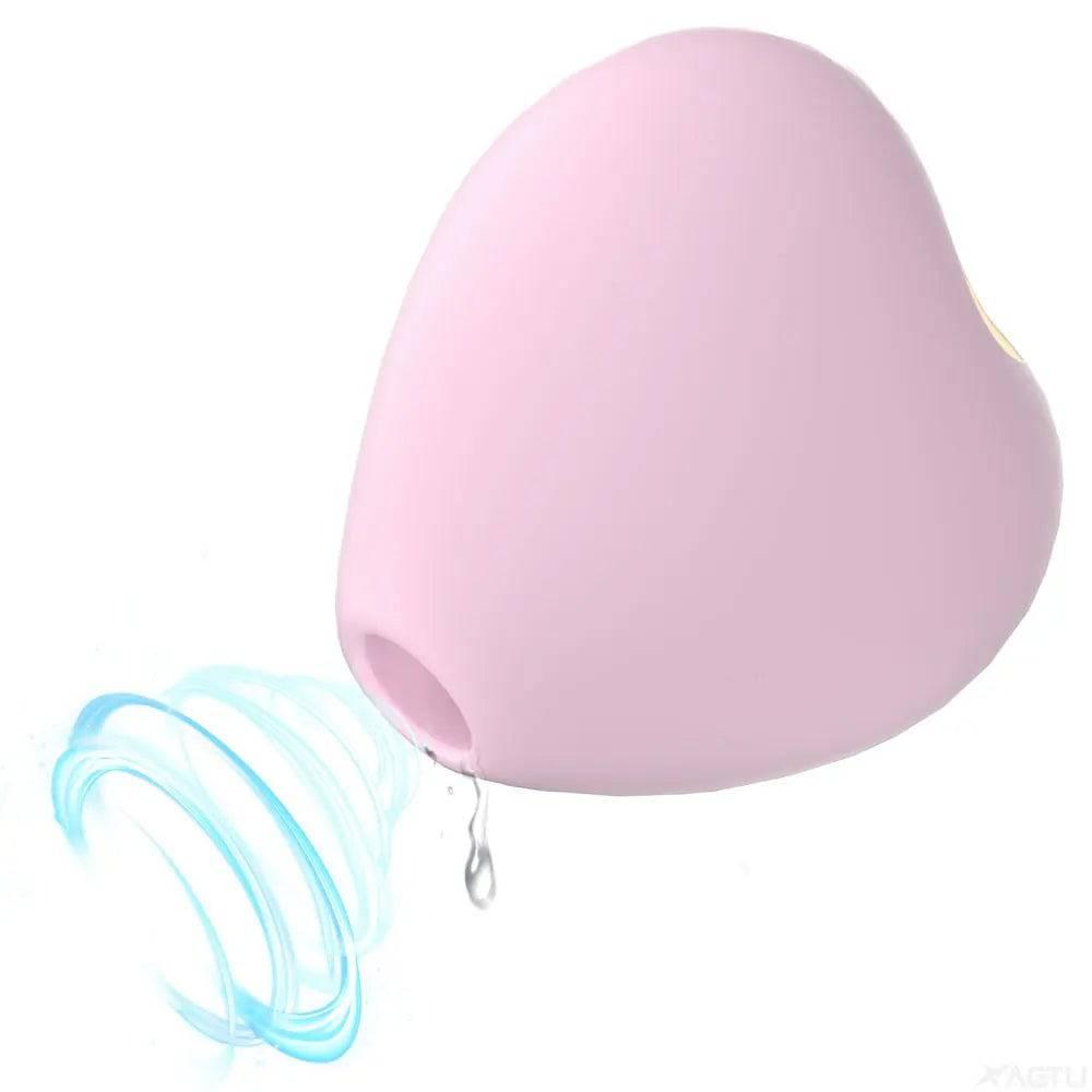 Heart-Shaped Sucking Vibrator – Clitoral & Nipple Stimulator for Women - Passion Pulse Adult