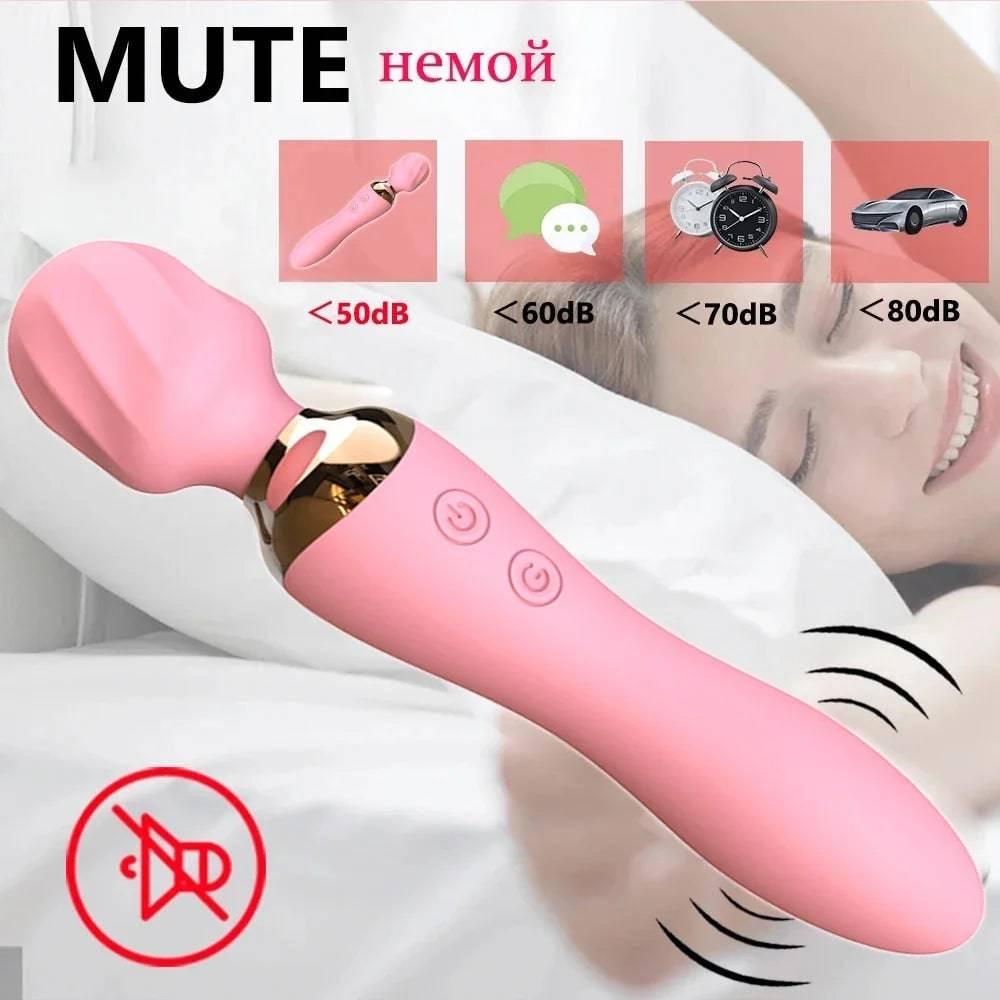 Powerful Wand Vibrator for Women – 10 Modes, Clit & G-Spot Stimulator - Passion Pulse Adult