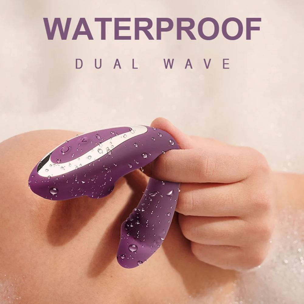 Sucking & Dual Dildo G-Spot Vibrator - Passion Pulse Adult