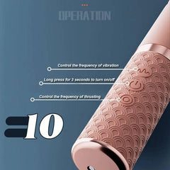Telescopic G Spot Dildo Vibrator: Woman Vagina & Clitoris Stimulator - Passion Pulse Adult
