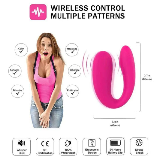 U-Shaped Couples Vibrator for Women – Clitoral & G-Spot Stimulator - Passion Pulse Adult