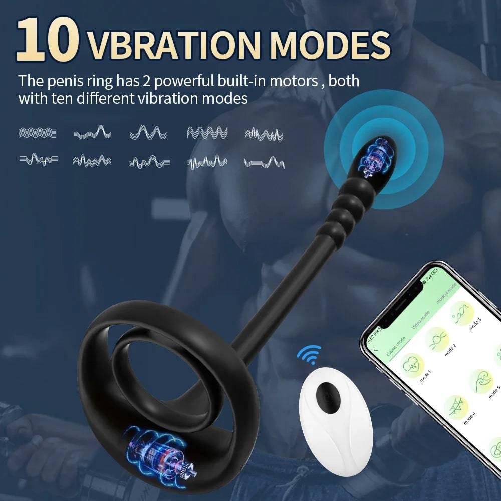 PASSION PULSE App Wireless, 10 Modes - Male Prostate Vibrator - Passion Pulse Adult