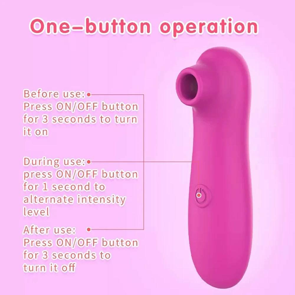 10-Mode Sucking & Vibrating Clitoral and G-Spot Vibrator – Perfect for Women and Couples - Passion Pulse Adult