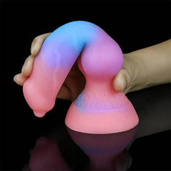 Super Soft Luminous Dog Dildo – Monster-Inspired Suction Cup Anal Toy - Passion Pulse Adult