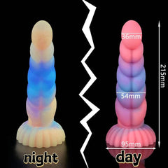 Super Soft Luminous Dog Dildo – Monster-Inspired Suction Cup Anal Toy - Passion Pulse Adult