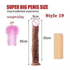 Realistic Dildo women - powerful suction cups, realistic soft skin and adult sex toys - perfect for masturbation! - Passion Pulse Adult