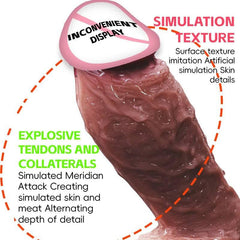 Realistic Dildo women - powerful suction cups, realistic soft skin and adult sex toys - perfect for masturbation! - Passion Pulse Adult