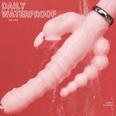 3-in-1 Dildo Vibrator – Tongue Licking, G-Spot & Clit Stimulator - Passion Pulse Adult
