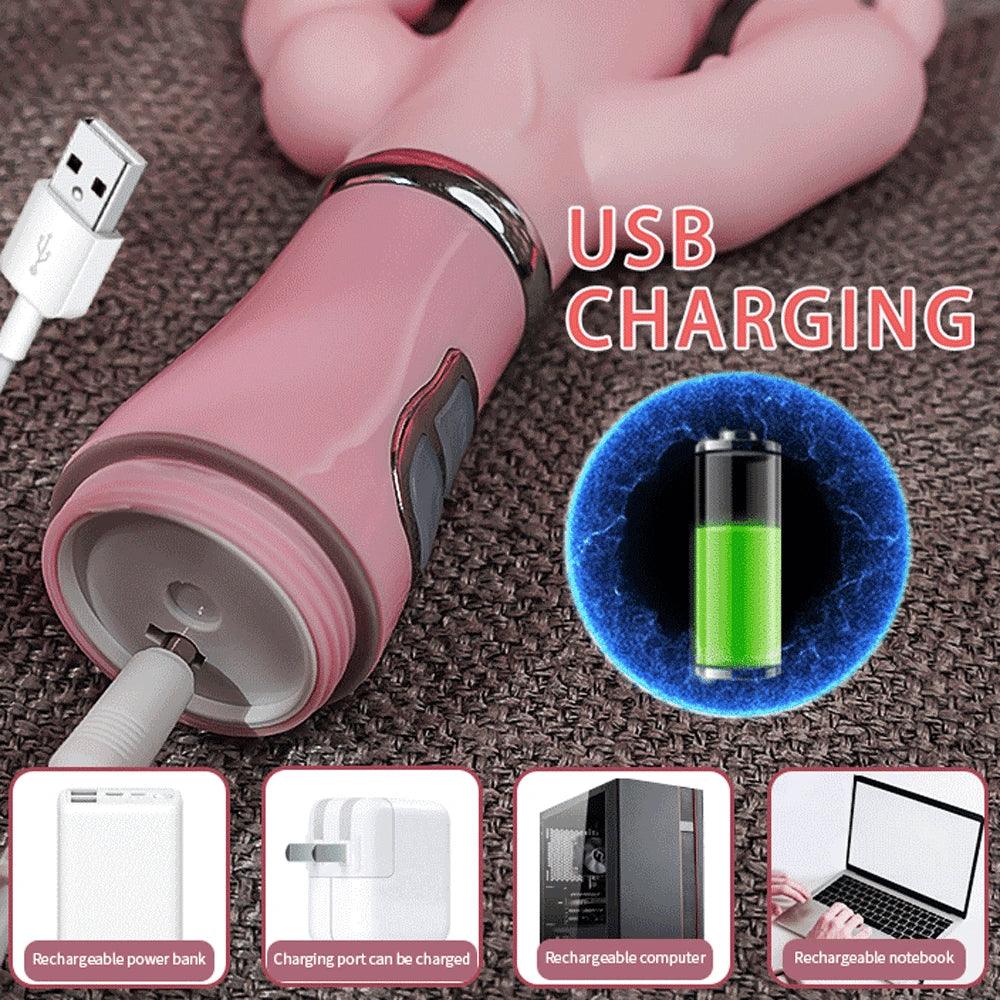 3-in-1 Dildo Vibrator – Tongue Licking, G-Spot & Clit Stimulator - Passion Pulse Adult