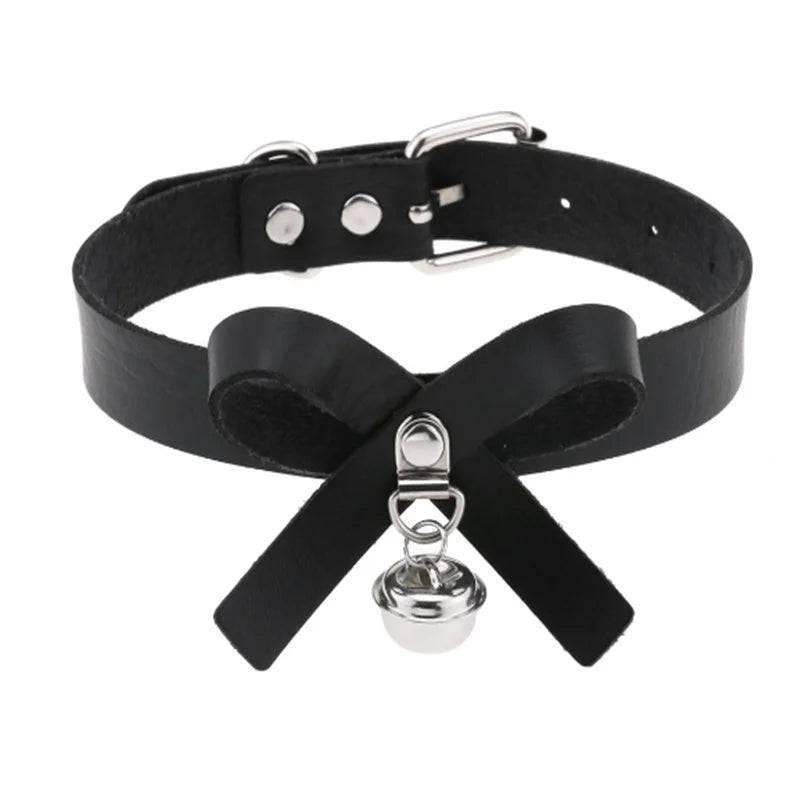 Harajuku Punk Rock Rivet Goth Choker | PU Leather Collar with Heart, Cross & Spikes | Hip Hop Bondage Jewelry for Women - Passion Pulse Adult