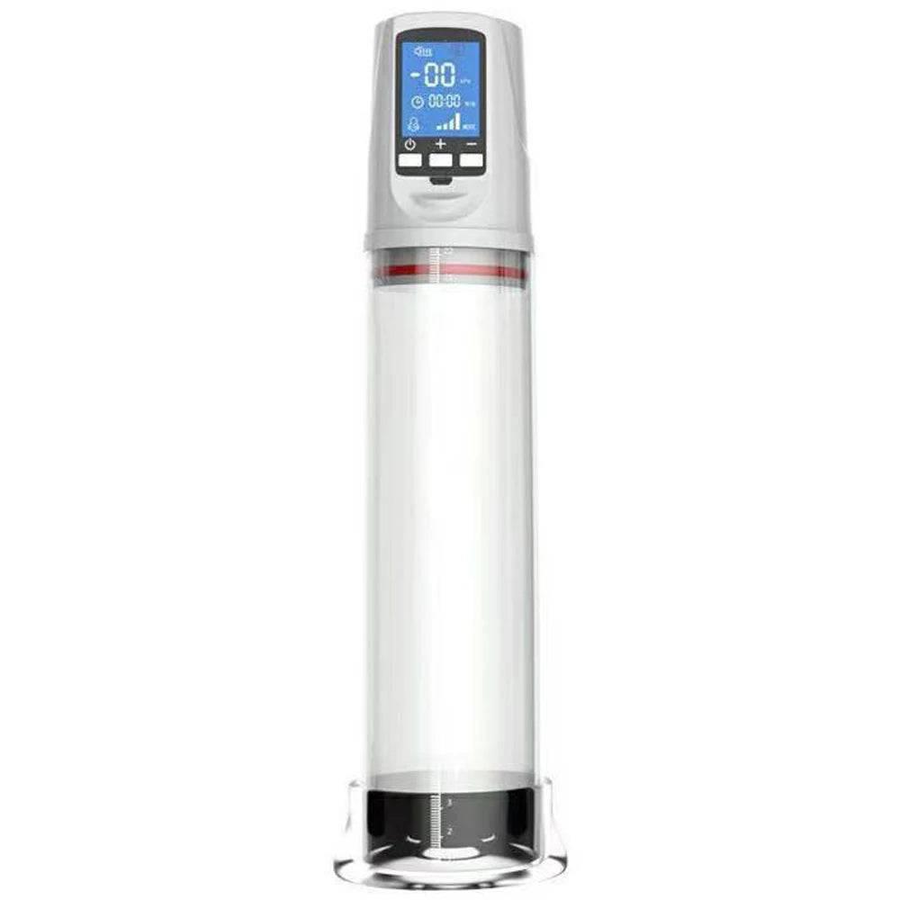 LED Display Electric Vacuum Penis Enlargement Training Pump for Men: Sex Toy Penis Extender with Powerful Suction - Adult Toys - Passion Pulse Adult