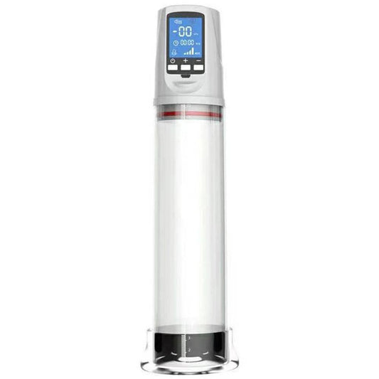 LED Display Electric Vacuum Penis Enlargement Training Pump for Men: Sex Toy Penis Extender with Powerful Suction - Adult Toys - Passion Pulse Adult