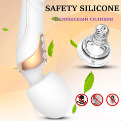 Powerful Wand Vibrator for Women – 10 Modes Clitoral & G-Spot - Passion Pulse Adult