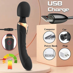 Powerful Wand Vibrator for Women – 10 Modes Clitoral & G-Spot - Passion Pulse Adult