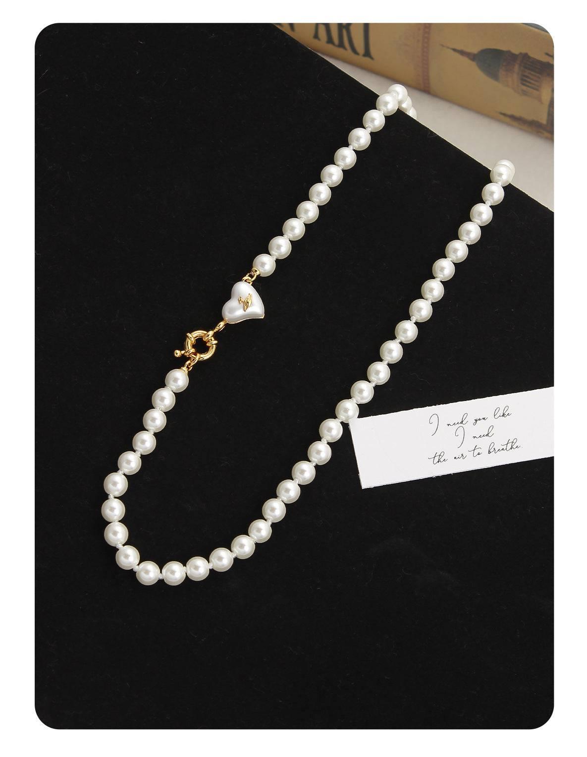 Queen's Heart Exquisite Pearl Necklace - Passion Pulse Adult