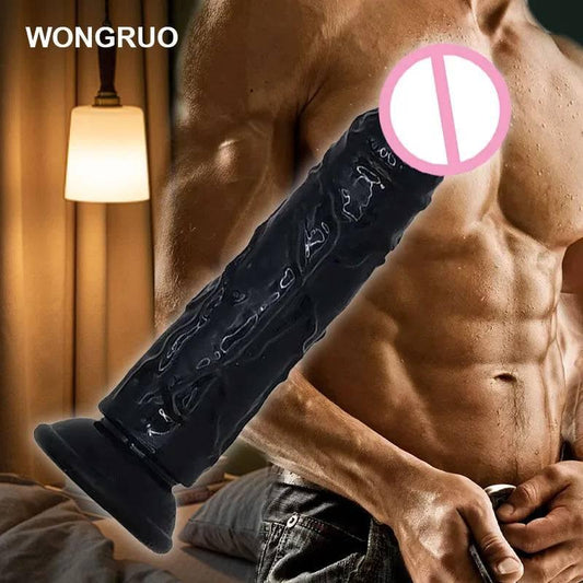 Transparent Jelly Dildo – Large Suction Cup Dildo in 5 Colors for Anal & Vaginal Play - Passion Pulse Adult