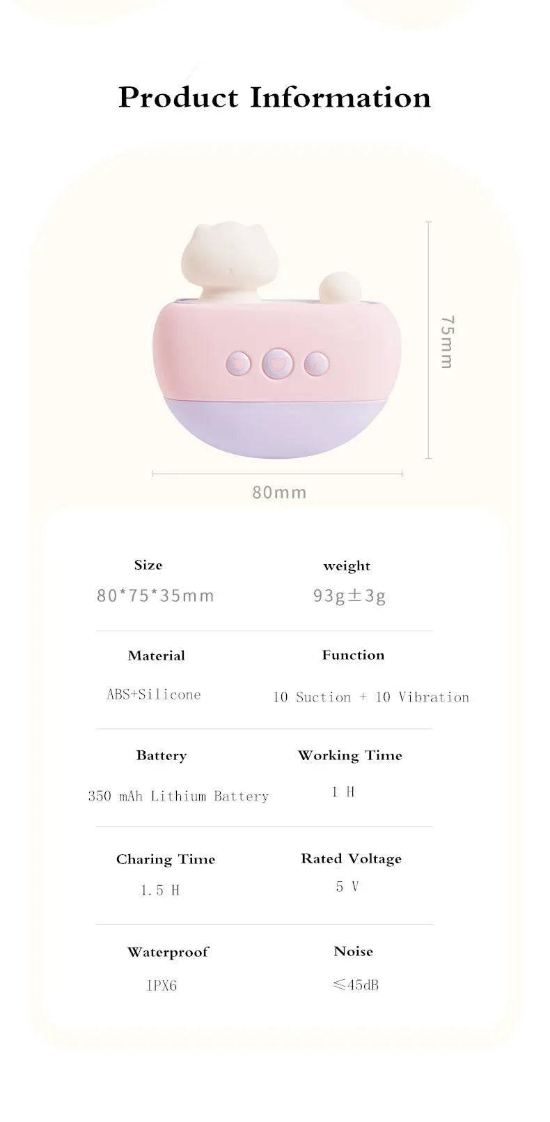 Mini Cat Multifunctional Vibrator - Passion Pulse Adult