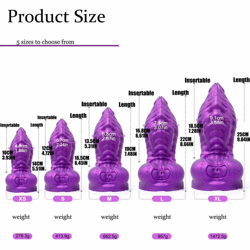 Oieffur Large Ejaculation Dildo With Enema Ball Squirt Liquid Purple Squirting Penis With Suction Cup Sex Toys For Men And Women - Passion Pulse Adult