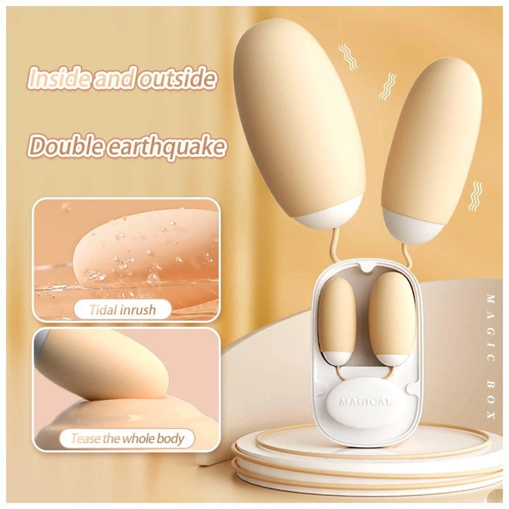 Earphone-Size Sucking & Vibrating Love Egg Massager - Passion Pulse Adult
