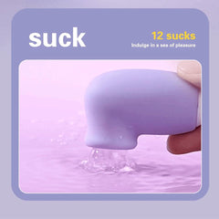 Earphone-Size Sucking & Vibrating Love Egg Massager - Passion Pulse Adult