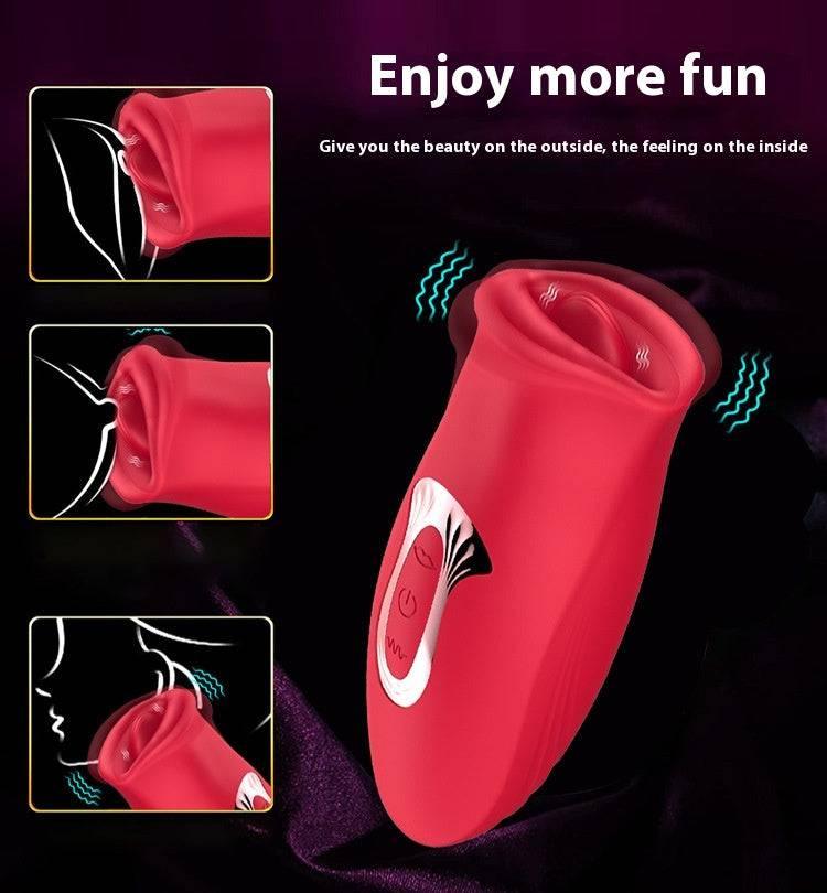 Multi-frequency Tongue Licking Clitoral Vibrator - Passion Pulse Adult