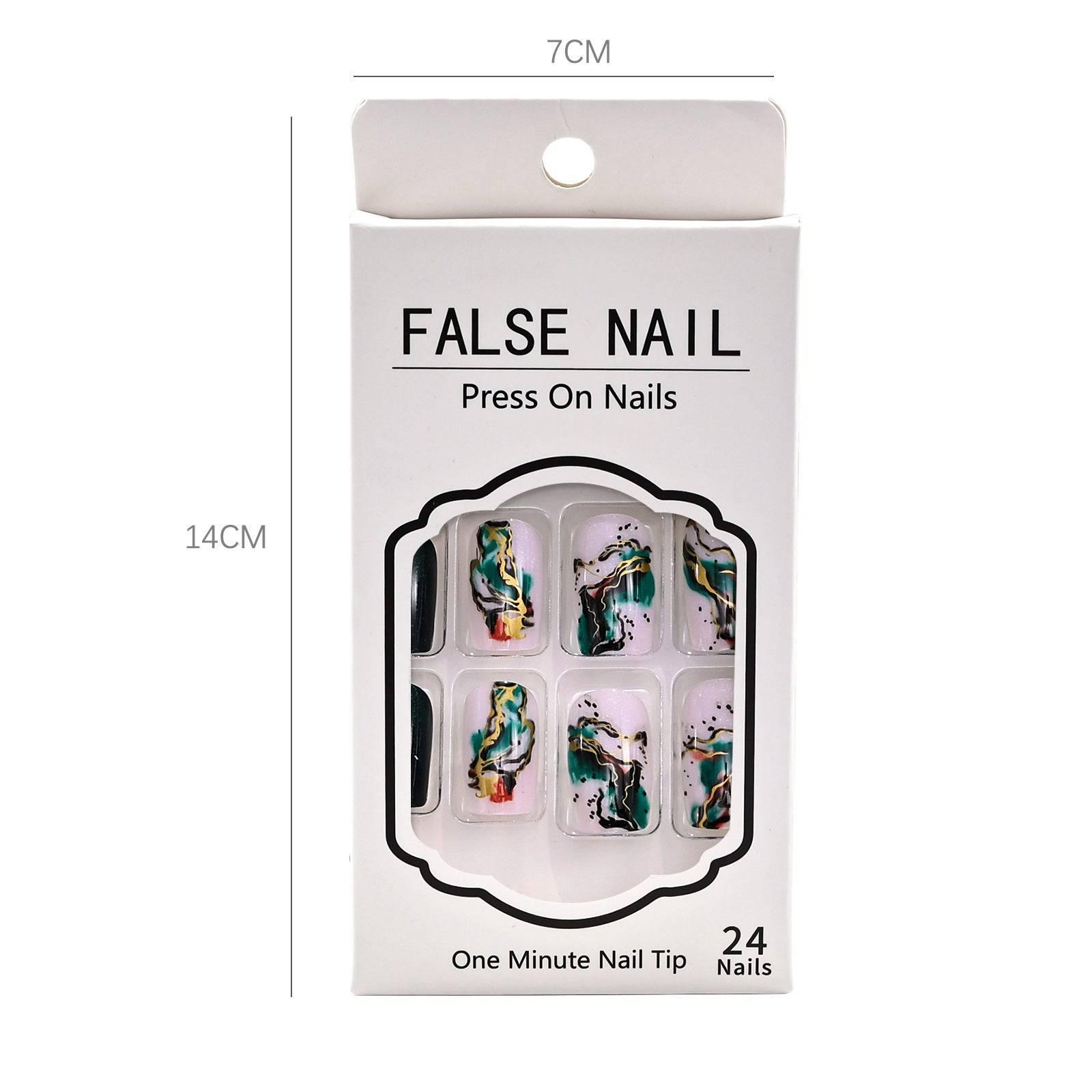 Dark Green Smudged Wearing Nail - Passion Pulse Adult